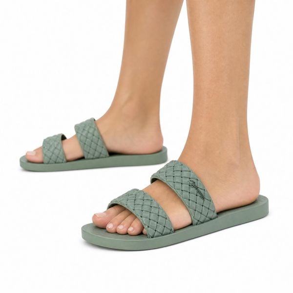 Klapki damskie Ipanema 83243 RENDA II FEM. Zielone klapki damskie Ipanema, bez wzorów, z materiału, bez obcasa. Za 69.00 zł.