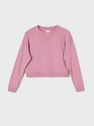 Krótka bluza crewneck - różowy. Czerwone bluzy bez kaptura damskie Sinsay, l. W wyprzedaży za 17.99 zł.