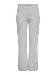 ONLY Spodnie w kolorze jasnoszarym rozmiar: L. Szare spodnie materiałowe damskie Only, bez wzorów, z bawełny, z podwyższonym stanem. Za 82.99 zł.