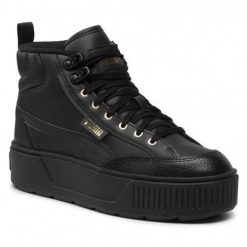 Buty do chodzenia damskie Puma Karmen Mid. Czarne buty sportowe na co dzień damskie Puma, bez wzorów, z gumy, trekkingowe. Za 319.00 zł.