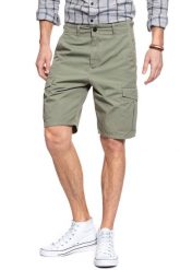 SPODENKI LEE FATIGUE SHORT LICHEN GREEN L73BCJ82 112120334. Zielone szorty męskie Lee, z materiału, bez kołnierzyka. Za 159.99 zł.