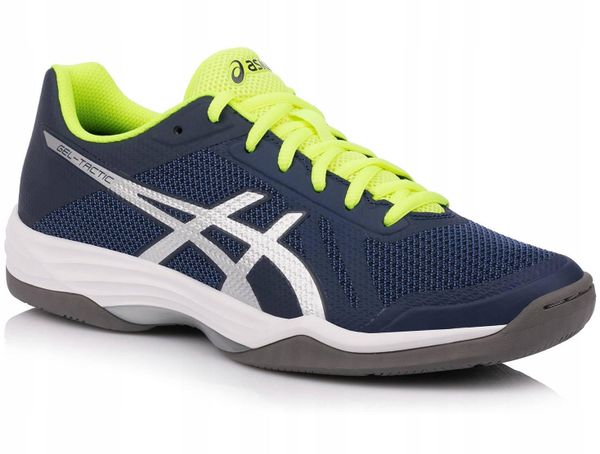 Buty sportowe treningowe do siatkówki męskie ASICS GEL-TACTIC B702N-400. Niebieskie buty fitness męskie Asics, do siatkówki. Za 239.00 zł.