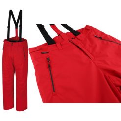 Męskie spodnie narciarskie Hannah Jago Red 6000 mm. Czerwone spodnie materiałowe męskie Hannah, bez wzorów, sportowe. W wyprzedaży za 249.90 zł.