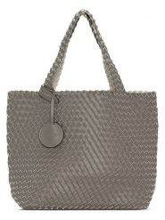 Ilse Jacobsen Dwustronny shopper bag w kolorze szaro-kremowym - 46 x 32 cm rozmiar: onesize. Brązowe shopper bag damskie Ilse Jacobsen, bez wzorów, z materiału, na ramię, bez dodatków. Za 150.72 zł.