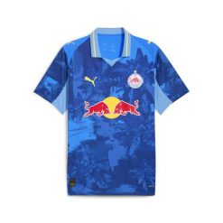 Męska koszulka KIDSUPER × FC RED BULL SALZBURG PUMA. Niebieskie t-shirty sportowe męskie Puma, m, bez ramiączek, do piłki nożnej. Za 419.00 zł.