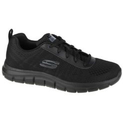Buty sportowe męskie Skechers Moulton. Czarne buty sportowe na co dzień męskie Skechers, z materiału, bez zapięcia. Za 390.00 zł.