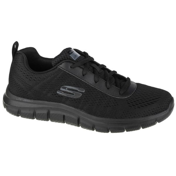 Buty sportowe męskie Skechers Moulton. Czarne buty sportowe na co dzień męskie Skechers, z materiału, bez zapięcia. Za 390.00 zł.