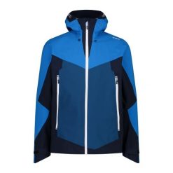 Kurtka męska narciarska męska CMP 33W2997. Niebieskie kurtki męskie CMP, m, bez wzorów, bez kaptura, narciarskie. W wyprzedaży za 649.99 zł.