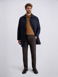 Pierre Cardin Spodnie chino w kolorze ciemnobrązowym rozmiar: W34/L30. Brązowe spodnie materiałowe męskie Pierre Cardin, z aplikacjami. Za 164.95 zł.