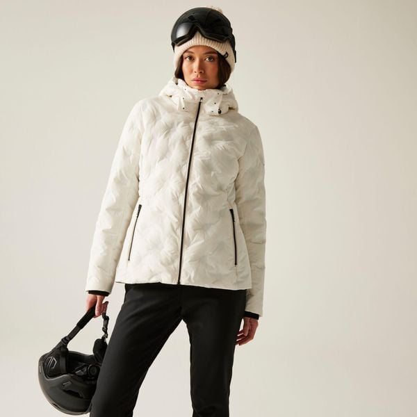 Kurtka narciarska damska z membraną Enfold Dare 2b. Białe kurtki damskie Dare 2b, na zimę, bez wzorów, z tkaniny, bez kaptura. Za 899.99 zł.