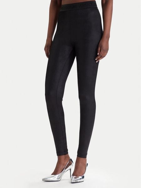 Versace Jeans Couture Legginsy 80HAC101 J0064 Czarny Slim Fit. Czarne jeansy damskie Versace Jeans Couture, bez wzorów, z jeansu. Za 456.99 zł.