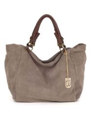 Lucca Baldi Skórzany shopper bag "Gimignano" w kolorze szarobrązowym - 45 x 50 x 20 cm rozmiar: onesize. Brązowe shopper bag damskie Lucca Baldi, bez wzorów, z materiału, przez ramię, bez dodatków. Za 363.56 zł.