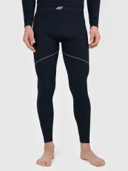 4F Legginsy termiczne w kolorze czarnym rozmiar: S/M. Czarne bielizna termoaktywna męska 4f, m, bez wzorów, z materiału. Za 109.95 zł.