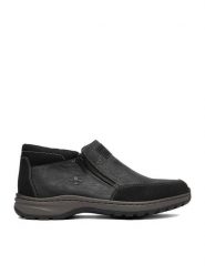 Rieker Botki CEO-03352-45 Czarny. Czarne buty zimowe męskie Rieker, ze skóry, bez zapięcia. Za 369.99 zł.