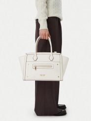 Nine West Torebka CEO-NW-M-002-10 Kremowy. Białe torebki klasyczne damskie Nine West, bez wzorów, ze skóry, bez dodatków. Za 249.99 zł.