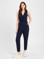 Zero Kombinezon damski Kobiety niebieski jednolity, 40. Niebieskie kombinezony damskie zero, bez wzorów, eleganckie, bez kołnierzyka, bez ramiączek. Za 279.95 zł.