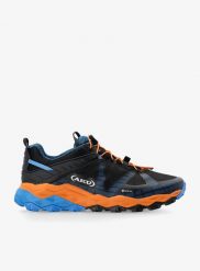 Buty turystyczne męskie AKU Flyrock GTX. Czarne buty trekkingowe męskie Aku, z gore-texu, bez zapięcia, do biegania, gore-tex. Za 720.49 zł.