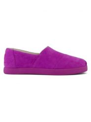 TOMS Skórzane espadryle w kolorze fioletowym rozmiar: 41. Różowe espadryle damskie Toms, bez wzorów, bez obcasa. Za 198.45 zł.