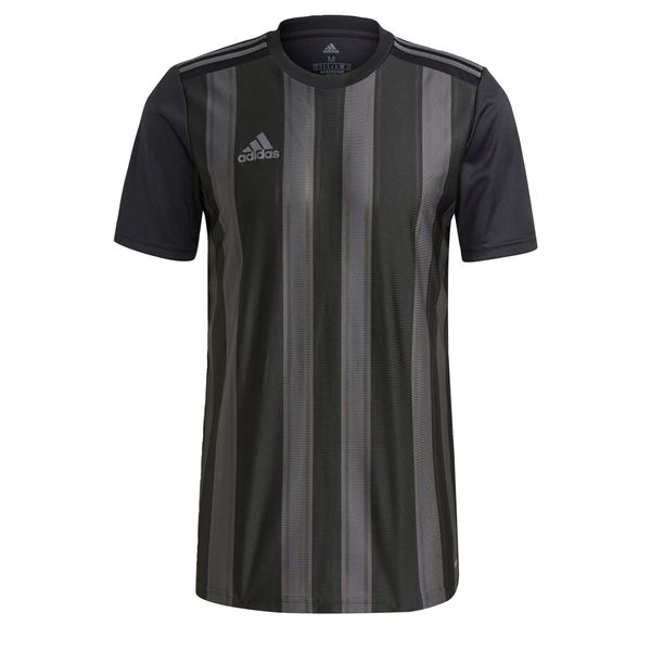 Koszulka męska adidas Striped 21 Jersey. Czarne t-shirty sportowe męskie Adidas, m, z jersey, bez ramiączek, do piłki nożnej. Za 93.00 zł.