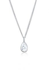 Elli Damski wisiorek kropla z cyrkoniami ze srebra próby 925 Sterling Silver Naszyjniki 1 ct. Szare naszyjniki damskie Elli, srebrne. Za 203.99 zł.