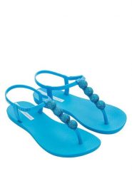 Ipanema Sandały w kolorze niebieskim rozmiar: 38. Niebieskie sandały damskie Ipanema, bez wzorów, bez obcasa, na koturnie. Za 66.16 zł.