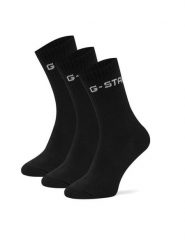 G-Star Raw Skarpety długie AS_G_STAR_001W_SS25 (3-PACK) Czarny. Czarne skarpetki damskie G-Star Raw, bez wzorów, z bawełny. Za 49.99 zł.