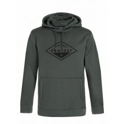 Bluza Protest Prtissyk. Zielone bluzy z kapturem męskie Protest, s, z elastanu. Za 429.50 zł.