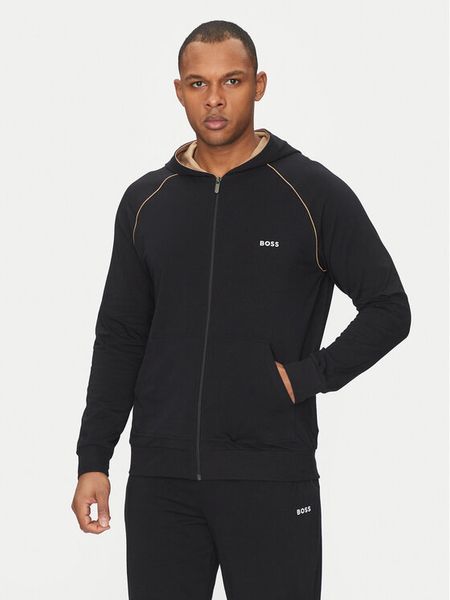 BOSS Bluza Mix&Match 50515313 Czarny Regular Fit. Czarne bluzy bez kaptura męskie Boss, m, z bawełny. Za 319.99 zł.