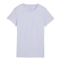 Damska Koszulka Z Logo ESS No.1 Small. Fioletowe bluzki damskie Puma, bez wzorów, sportowe, bez kołnierzyka, bez ramiączek. Za 108.99 zł.