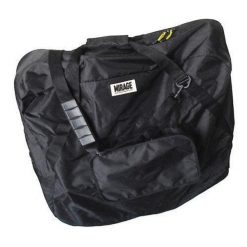 Torba Mirage do roweru składanego 16–20 cali czarna. Czarne torebki klasyczne damskie MIRAGE, bez wzorów, bez dodatków. Za 304.10 zł.