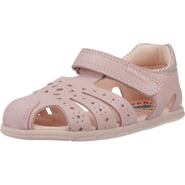 Sandały PABLOSKY 067070P Rose. Czerwone obuwie trekkingowe damskie Pablosky, ze skóry, bez zapięcia. Za 237.99 zł.