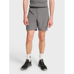 Szorty Hummel Pro. Szare szorty damskie HUMMEL, bez wzorów, sportowe. Za 184.00 zł.