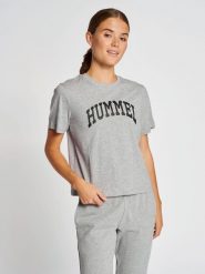 Koszulka damska Hummel Ic Gill Loose. Szare t-shirty damskie HUMMEL, xs, bez wzorów, z bawełny, bez kołnierzyka. Za 78.80 zł.