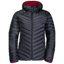 Kurtka uniwersalna damska Jack Wolfskin Passamani Down Hoody. Czarne kurtki damskie Jack Wolfskin, l, bez wzorów, z syntetyku, z kapturem. W wyprzedaży za 882.30 zł.