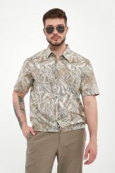 Koszula męska z nadrukiem ARMANI EXCHANGE. Koszule męskie Armani Exchange, l, bez wzorów, bez kołnierzyka, bez ramiączek. Za 429.00 zł.