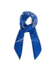 LAUREN RALPH LAUREN Apaszka 454P09789002 Niebieski. Niebieskie apaszki damskie Lauren Ralph Lauren, bez wzorów, z jedwabiu. Za 519.99 zł.