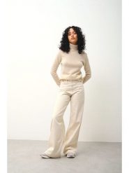 AUTHENTIC CASHMERE Kaszmirowy golf "Bise" w kolorze kremowym rozmiar: XL. Brązowe golfy damskie AUTHENTIC CASHMERE, xl, bez wzorów, z kaszmiru, bez ramiączek. Za 390.92 zł.