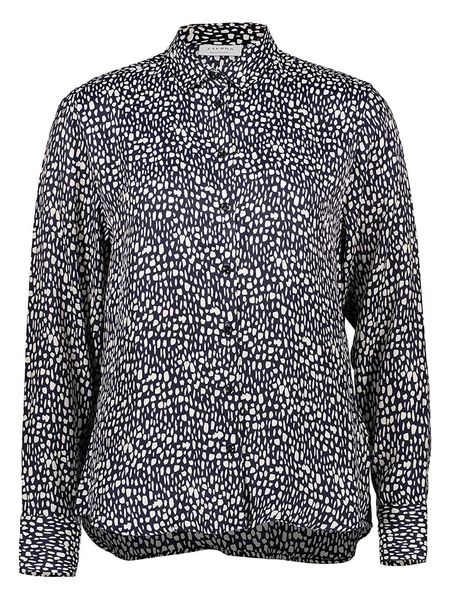 Eterna Koszula w kolorze granatowo-białym rozmiar: 40. Białe koszule damskie Eterna, bez wzorów, z wiskozy, bez kołnierzyka, bez ramiączek. Za 96.14 zł.