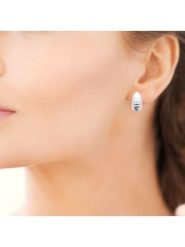 L'atelier précieux Srebrne kolczyki-wkrętki rozmiar: onesize. Szare kolczyki damskie L'Atélier Précieux, srebrne. Za 164.02 zł.