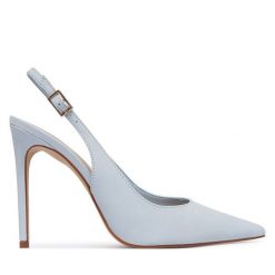 Szpilki Aldo. Niebieskie szpilki Aldo, bez wzorów, bez obcasa. Za 499.99 zł.