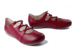 JOSEF SEIBEL 87204 971 490 Fiona 04 glove/berry, baleriny damskie. Czerwone baleriny damskie Josef Seibel, bez wzorów, ze skóry, bez obcasa. Za 359.90 zł.