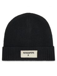 Patrizia Pepe Czapka 8F0082/K287 K103 Czarny. Czarne czapki zimowe damskie Patrizia Pepe, z materiału. Za 449.99 zł.