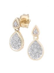 Revoni Złote kolczyki-wkrętki z diamentami rozmiar: onesize. Żółte kolczyki damskie Revoni, z diamentem, złote. Za 1,187.99 zł.