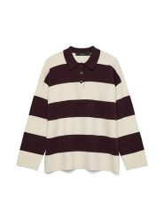 Vero Moda Sweter w kolorze kremowo-brązowym rozmiar: S. Brązowe swetry klasyczne damskie Vero Moda, s, bez kołnierzyka. Za 104.64 zł.