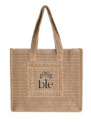 BLE Shopper bag w kolorze jasnobrązowym - 40 x 35 x 10 cm rozmiar: onesize. Brązowe shopper bag damskie BLE, bez wzorów, z materiału, na ramię, bez dodatków. Za 67.09 zł.