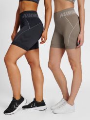Szorty fitness damskie Hummel TE Christel zestaw 2 pack. Czarne spodenki sportowe damskie HUMMEL, s, z materiału, na fitness i siłownię. Za 269.50 zł.