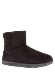 ISLAND BOOT Botki zimowe "Stela" w kolorze czarnym rozmiar: 38. Czarne botki damskie Island Boot, na zimę, z materiału, bez obcasa, bez zapięcia. Za 162.49 zł.