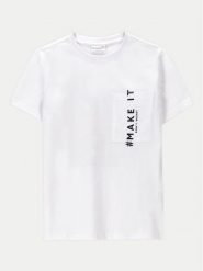 Coccodrillo T-Shirt WC4143204NWJ Biały Regular Fit. Białe t-shirty chłopięce COCCODRILLO, bez wzorów, z bawełny, bez ramiączek. Za 39.99 zł.