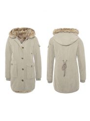 Eight2Nine Parka w kolorze beżowym rozmiar: L. Brązowe parki damskie Eight2Nine, l, bez wzorów. Za 202.03 zł.