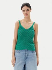 Vero Moda Top Peru 10326463 Zielony Regular Fit. Zielone topy damskie Vero Moda, xl, bez wzorów, z bawełny, bez kołnierzyka. Za 59.99 zł.